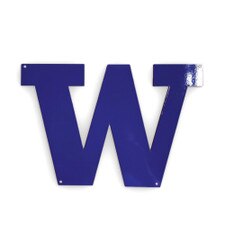 Neil Purple W University of Washington Huskies Laser Cut Metal Sign 12" x 8"