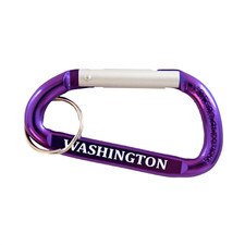 Neil Purple Washington Huskies UW Carabiner Key Chain