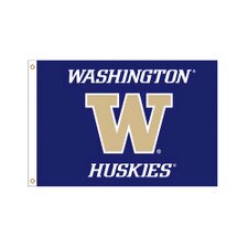 Neil Purple Washington W Huskies UW Outdoor Flag 4x6