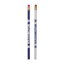 Neil Purple and White W Washington Pencils 8 Pack