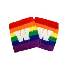 Neil Rainbow W UW Washington Huskies Pride Terrycloth Wristbands 2pk