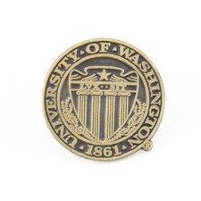 Neil Unisex Gold U of W Seal Lapel Pin