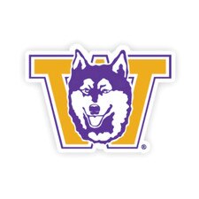 Neil Vault Dog Gold W Washington Huskies Recycled Wood Magnet