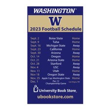 Neil Washington Huskies 2023 Football Schedule Business Card Magnet