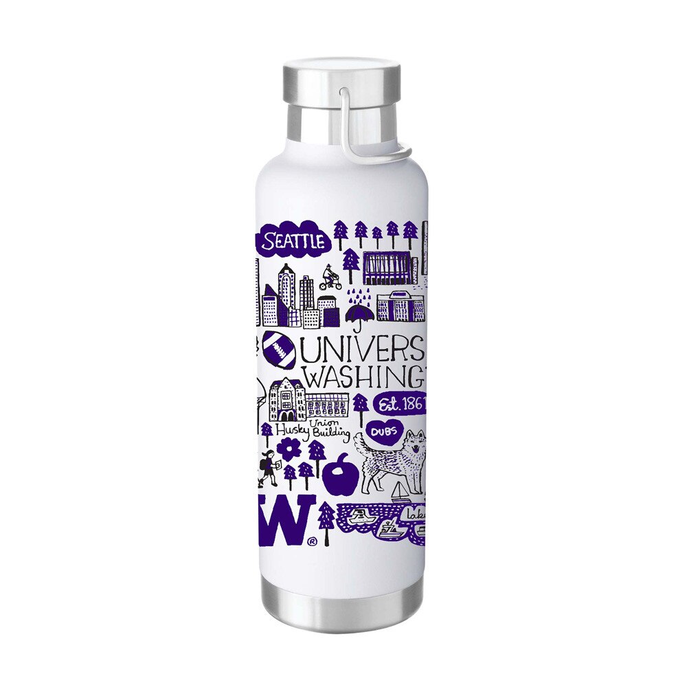 Neil White Julia Gash U of W UW Washington Huskies Gigi Bottle 25oz
