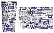 Neil White Julia Gash University of Washington Corkcicle Tumbler 16oz