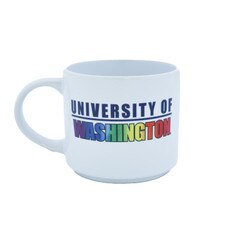 Neil White U of W UW University of Washington Huskies Rainbow Pride Nolan Mug 14oz