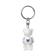 Neil White W University of Washington Huskies Beary Cute Key Chain