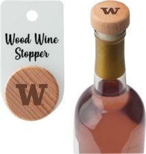 Neil Wooden W Washington Huskies Wine Stopper