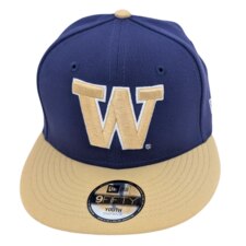 New Era Kids' Purple Washington Huskies 9Fifty Gold Bill Snapback Hat