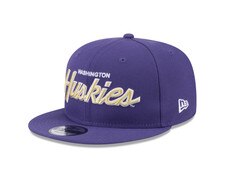 New Era Purple 9Fifty Washington Huskies Script Side W Snapback Hat