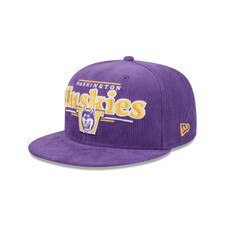 New Era Purple Washington Huskies 9Fifty DISPLAY Vault Dog Corded Snapback Hat