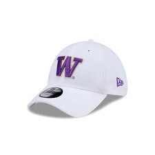 New Era Washington Huskies White 39Thirty Purple W Stretch Fit Hat