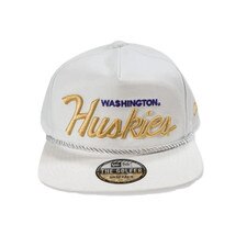 gastheer werkzaamheid bungeejumpen New Era White GOLFER Washington Huskies Script Snapback Hat