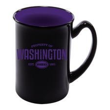 Nordic Black Purple Property of WA Huskies Est. 1861 Marco Mug 16oz