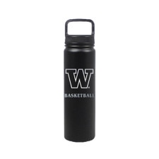 Nordic Black W Basketball Insulated Stainless Steel Bottle 24oz