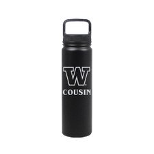 Nordic Black W Cousin Insulated Stainless Steel Bottle 24oz