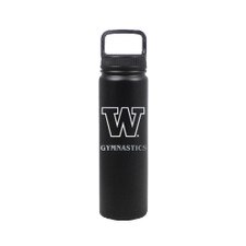 Nordic Black W Gymnastics Insulated Stainless Steel Bottle 24oz