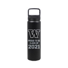 Nordic Black W Proud to be Class of 2021 Insulated Stainless Steel Bottle 24oz