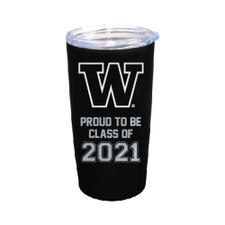 Nordic Black W Proud to be Class of 2021 Vacuum Insulated Stainless Steel Tumbler 20oz