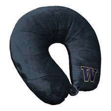 Northwest Charcoal W Washington Huskies Travel Neck Pillow
