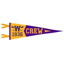 Oxford Boys In The Boat W 1936 Crew Stitched Pennant 9" x 27"