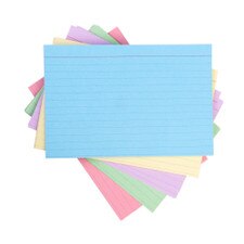 Esselte Ruled Index Cards, Assorted Colors - 100 count