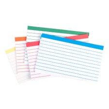 Oxford Ruled Color Coded Index Cards 3x5
