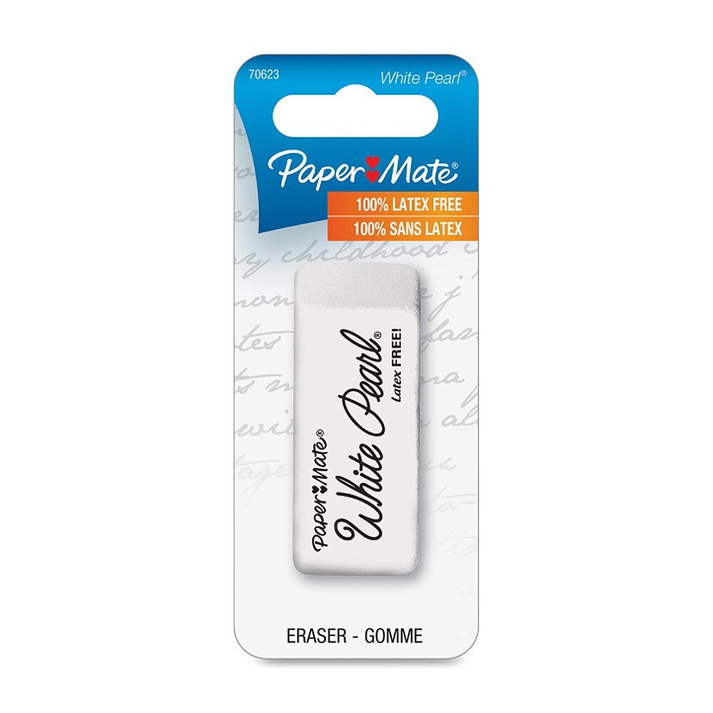 Paper Mate White Pearl Eraser Package