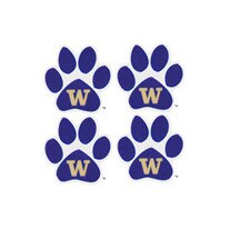Fan A Peel W Washington Huskies Paw Game Face Tattoo Decal