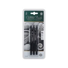 Pentalic Woodless Charcoal Pencils 3 Pieces