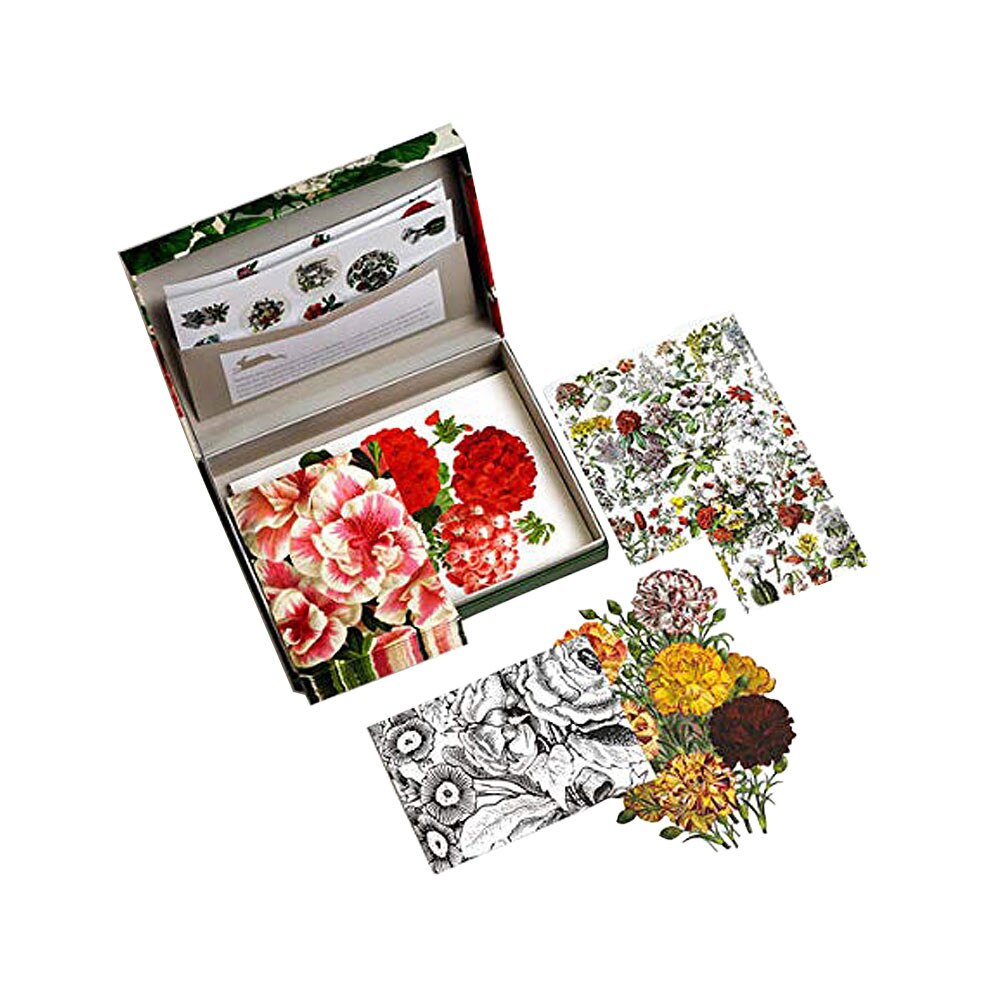 Pepin Flower Prints Letter Writing Set Inside