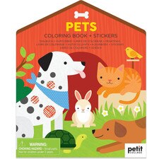 Pets Coloring Book and Stickers