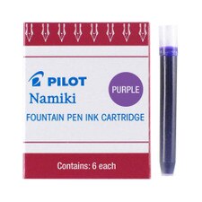Pilot Namiki Purple Fountain Pen Ink Cartridge 6 Pack