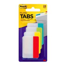 Post-it Four Colors 2.0" Tabs 24 Pack