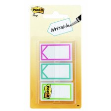 Post-it Three Bright Colors Arrow 00.5" Memo Flags 60 Pack