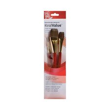 Princeton Value Flat/Wash Camel Brush Set 3 piece