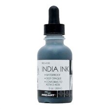 Pro Art Black 2oz Waterproof India Ink