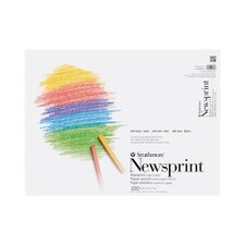 Strathmore Rough Newsprint Paper Pad 9x12 50 Sheets