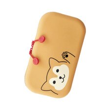PuniLabo Shiba Dog Lying Down Zipper Pouch
