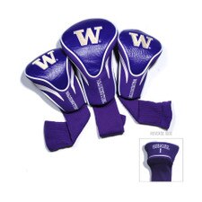 Team Golf Purple W Contour Set of 3 Golf Headcovers
