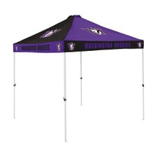 Purple and Black Retro Dog Checkerboard Tailgate Tent