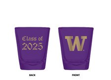 RFSJ Purple Class of 2025 W University of Washington Matte Shot Glass 1.5oz