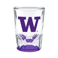 RFSJ W Washington Huskies Purple Weighted Bottom Shot Glass 2oz