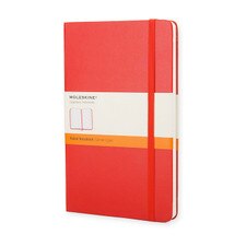 Red Ruled Large Notebook