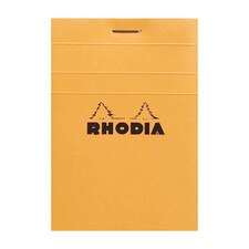 Rhodia Orange 3"x4" 5x5 Quad Graph Top Stapled 80ct