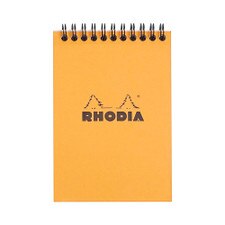 Rhodia Orange 4"x6" 5x5 Quad Graph Top Spiral Pad 80ct