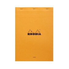 Rhodia Orange 8.25"x11.75" Lined Margin Top Notepad 80ct