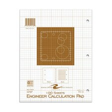Roaring Spring 5x5 Quad 3 Hole Engineer Pad 100ct