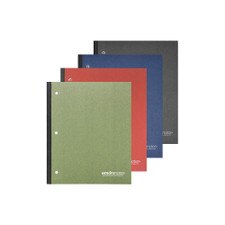 Roaring Spring Assorted 1 Subject College Glue Recycled Notebook